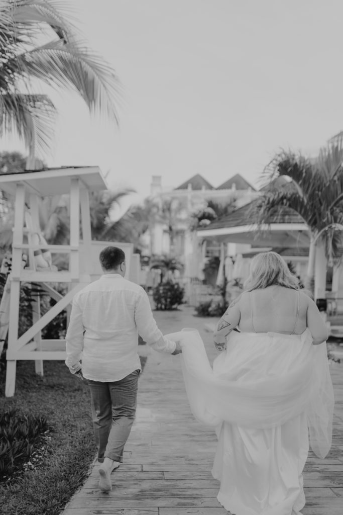 Beach Wedding at Resort in Jamaica